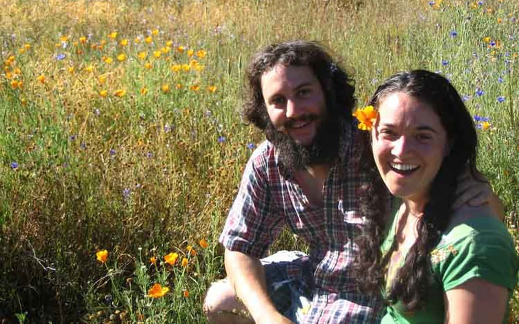 Joe and Jen Boxerman in a field