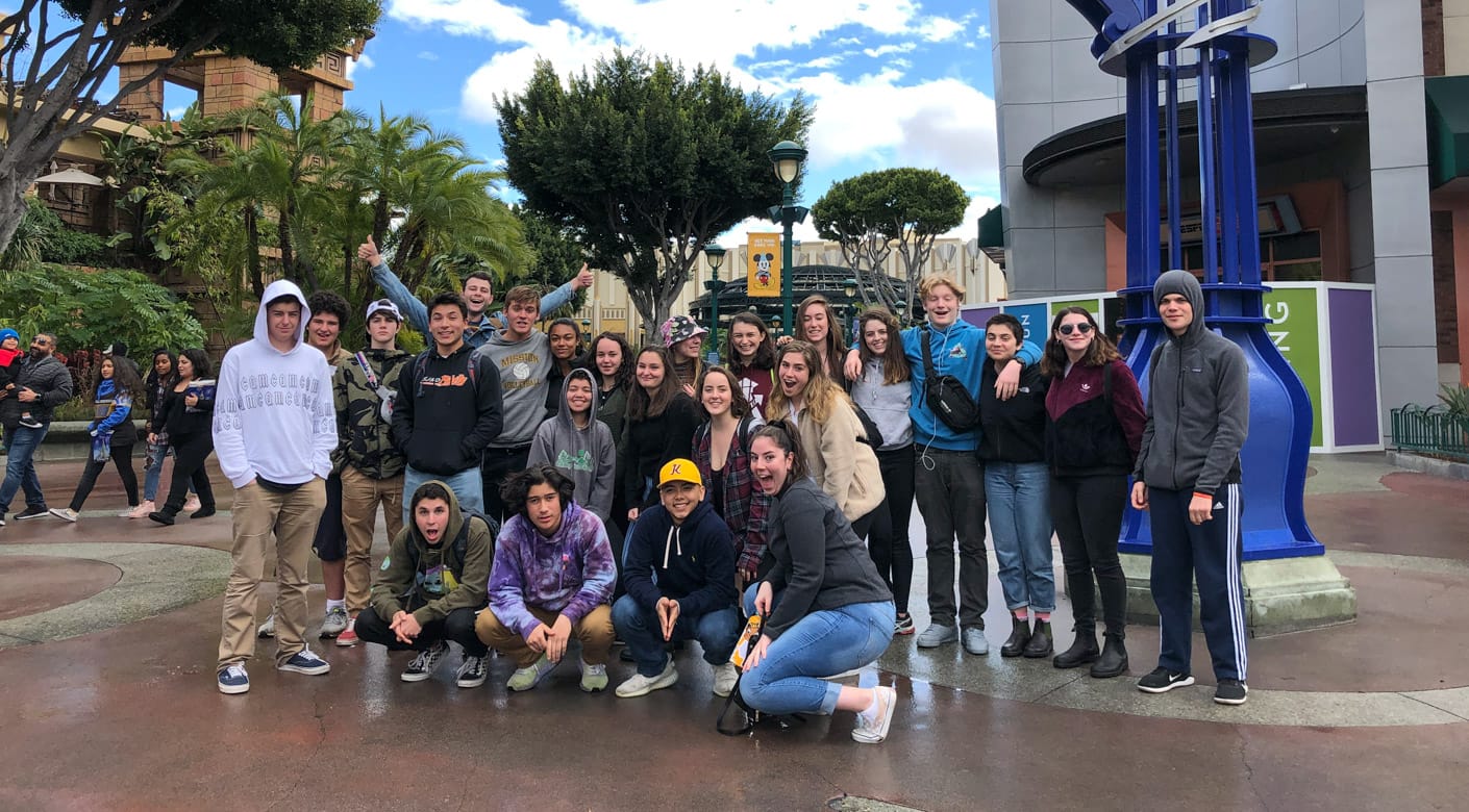 Teens on a trip to Disney