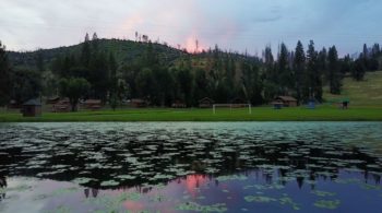 Lake at sunset